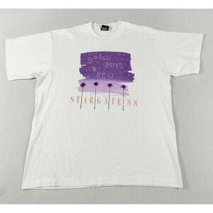 Vintage Screen Stars Best Beach Boys REO Shirt Mens XL Stargate 88 Band Tee